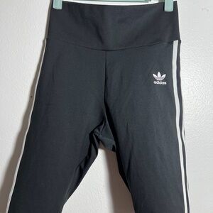 Adidas Kids Black and White Leggings